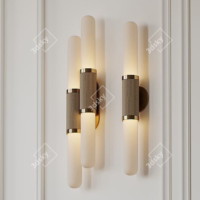 Elegant Scandal Wall Sconce 3D model image 1