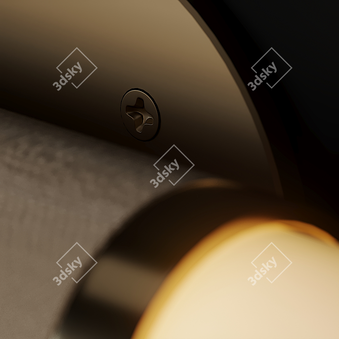 Elegant Scandal Wall Sconce 3D model image 3