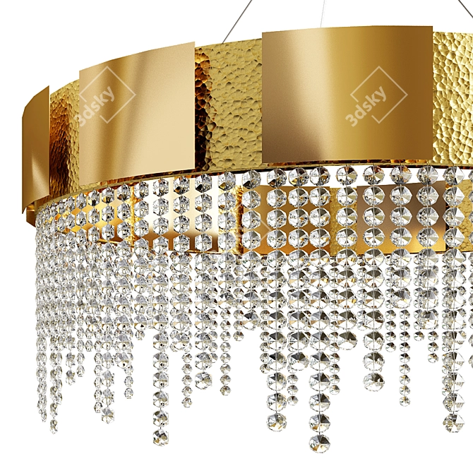 Modern Mondrian Suspension Light 3D model image 1