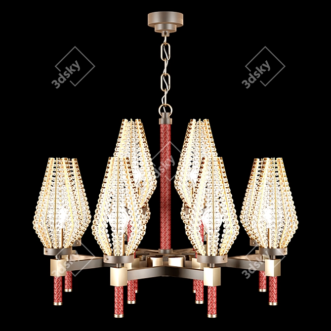 Ethereal Glow Pendant Light 3D model image 1