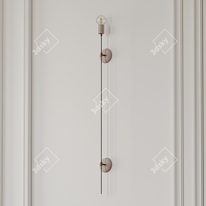 Elegant Taylor Wall Sconce: Illuminate with Style 3D model image 1