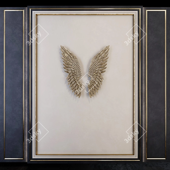 Modern Decorative Wall PN38 3D model image 1