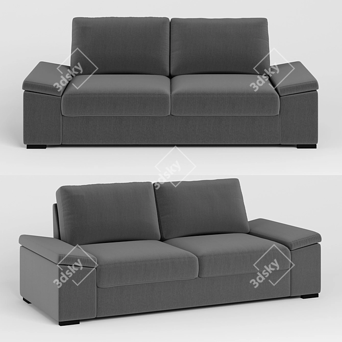 Comfort Bultex Divalit: Stylish Convertible Sofa 3D model image 1