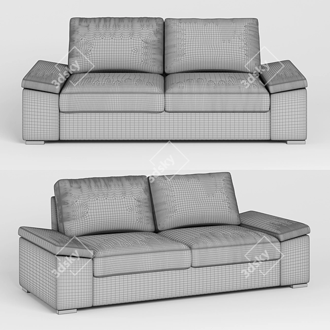 Comfort Bultex Divalit: Stylish Convertible Sofa 3D model image 2