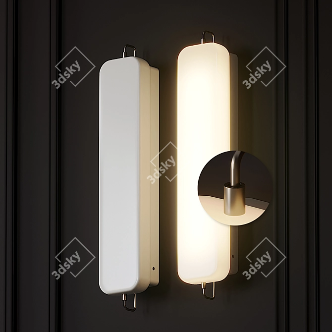 Modern Minimalist Wall Sconce: PARK III 3D model image 3
