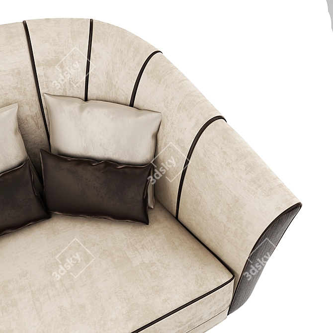 Luxury Italian Minotti GIGLIO Sofa 3D model image 2