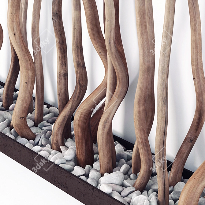 Smoothed Geometry Fundament Pebble 3D model image 2