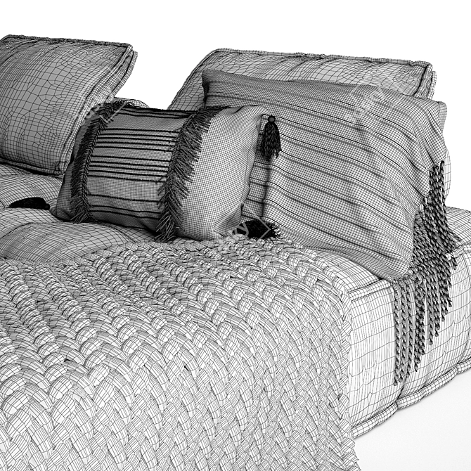 Minimalistic Collins Sofa: Natural Elegance 3D model image 8