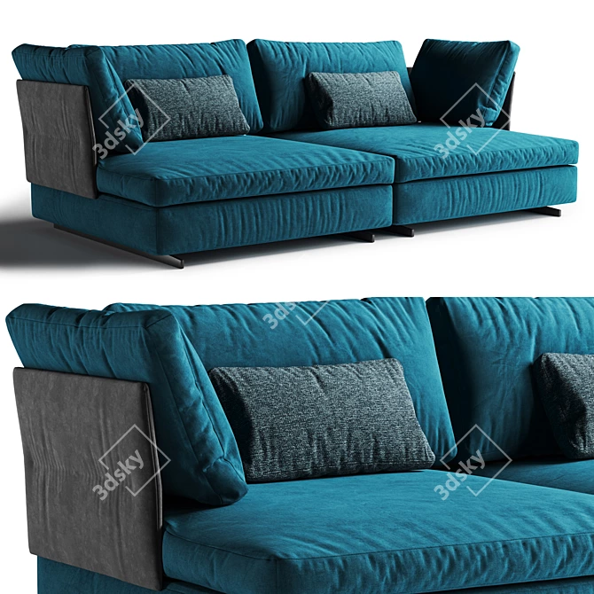 Bonaldo Gossip Fabric Sofa 3D model image 1