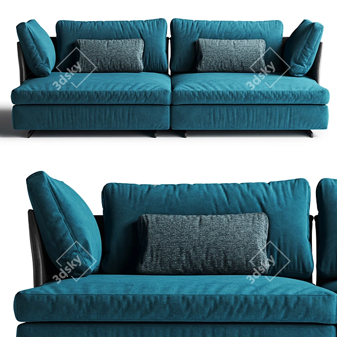 Bonaldo Gossip Fabric Sofa 3D model image 2