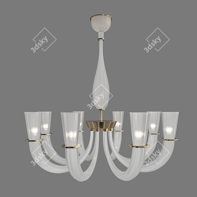 Elegant Veronese Chandeliers 3D model image 1