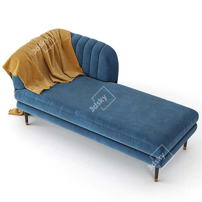  Elegant Navy Kensington Daybed 3D model image 1