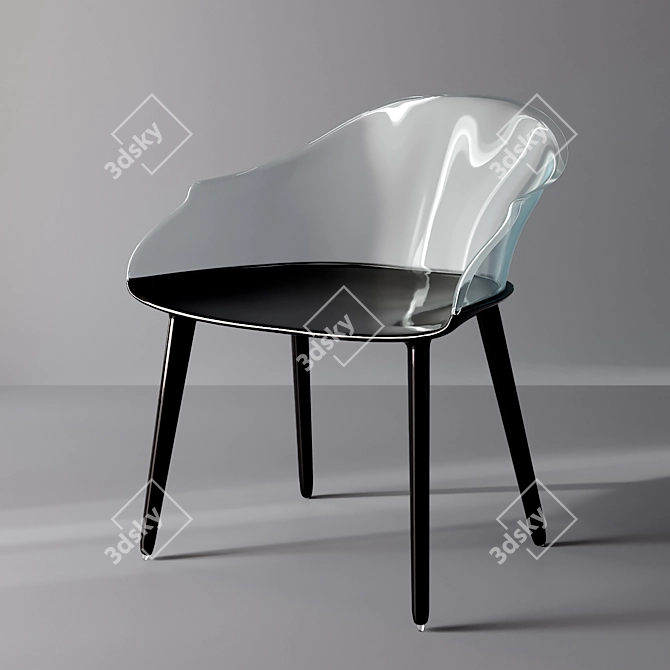 Modern Cyborg Chair: Perfect Interior Addition 3D model image 1