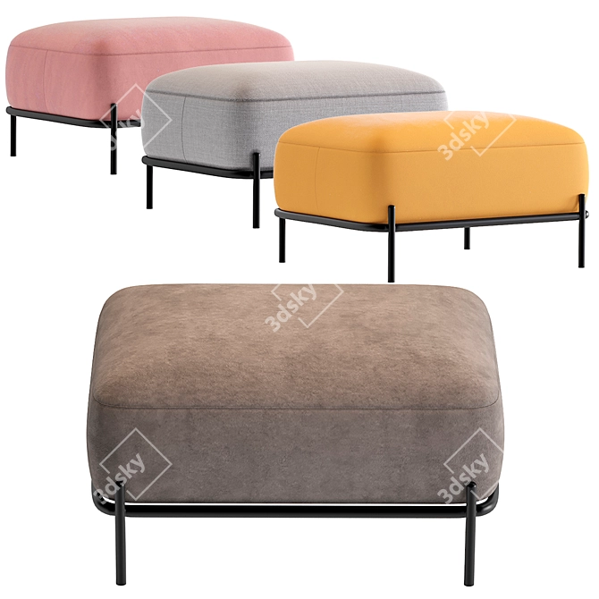 Pawai Sofa Ottoman - Ultimate Comfort 3D model image 1