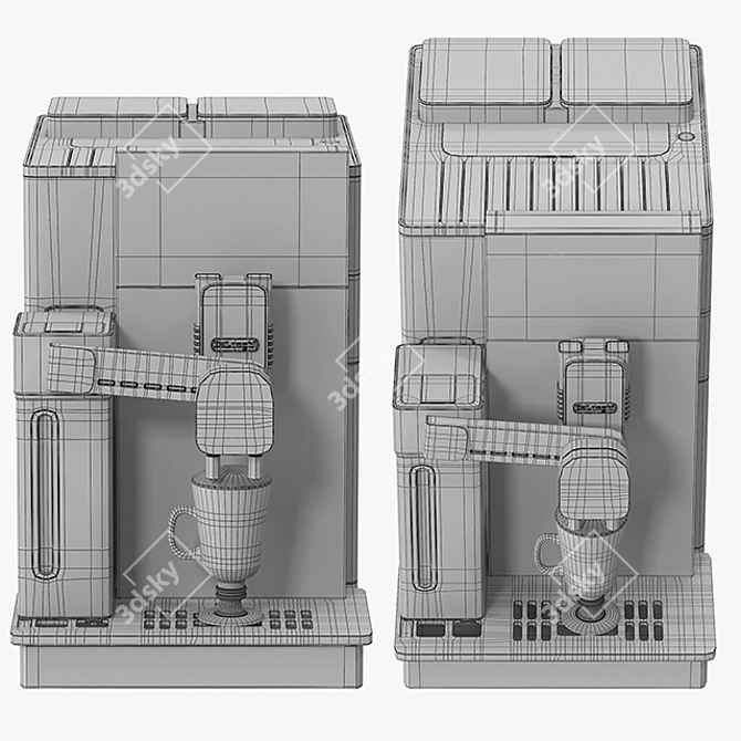 Delonghi Maestosa EPAM960.75.GLM: Exceptional Multi-format Coffee Machine 3D model image 3