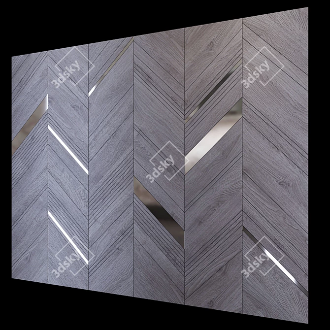 Elegant Decorative Wall PN54 3D model image 1