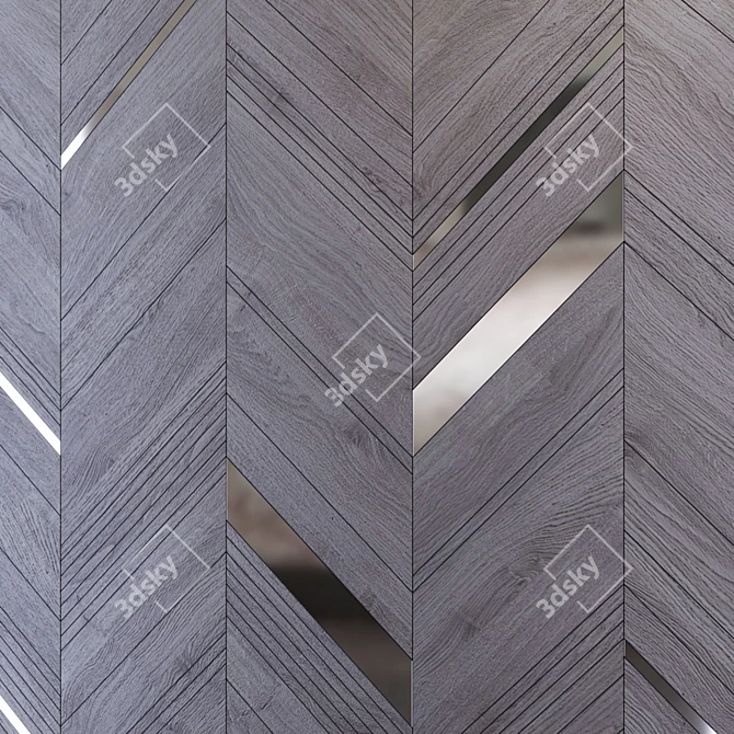 Elegant Decorative Wall PN54 3D model image 2