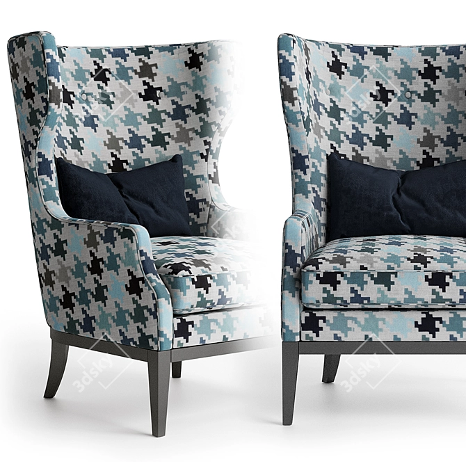Cozy Comfort: Parker Furman Chair 3D model image 2