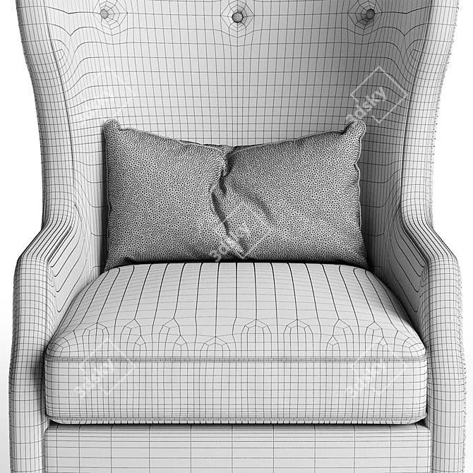 Cozy Comfort: Parker Furman Chair 3D model image 3