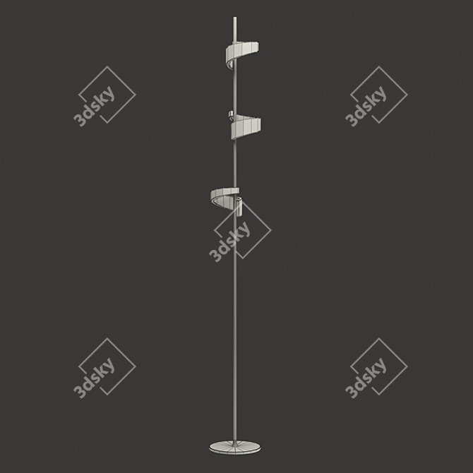 TSUNAMI 6657: Stylish LED Floor Lamp 3D model image 2