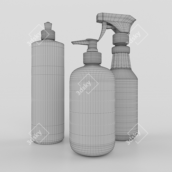 Citrus Bliss Cleaning Set 3D model image 2