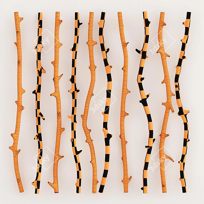 Title: Branches Panel Set 3D model image 3