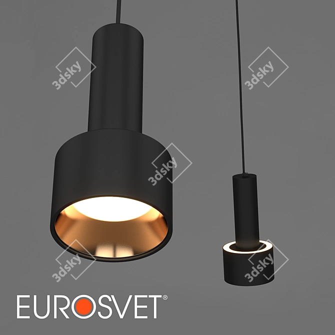 OM Pendant Light: Elegant Eurosvet LED Fixture 3D model image 1