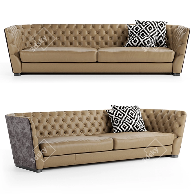 Elegant Royce Furman Sofa 3D model image 1