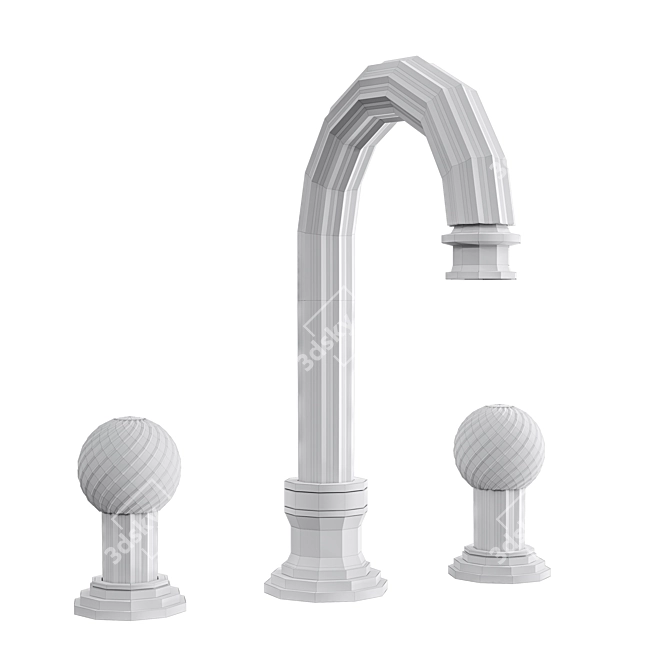 Cezares Olimp Faucet: Turbocharged PBR Shine 3D model image 2