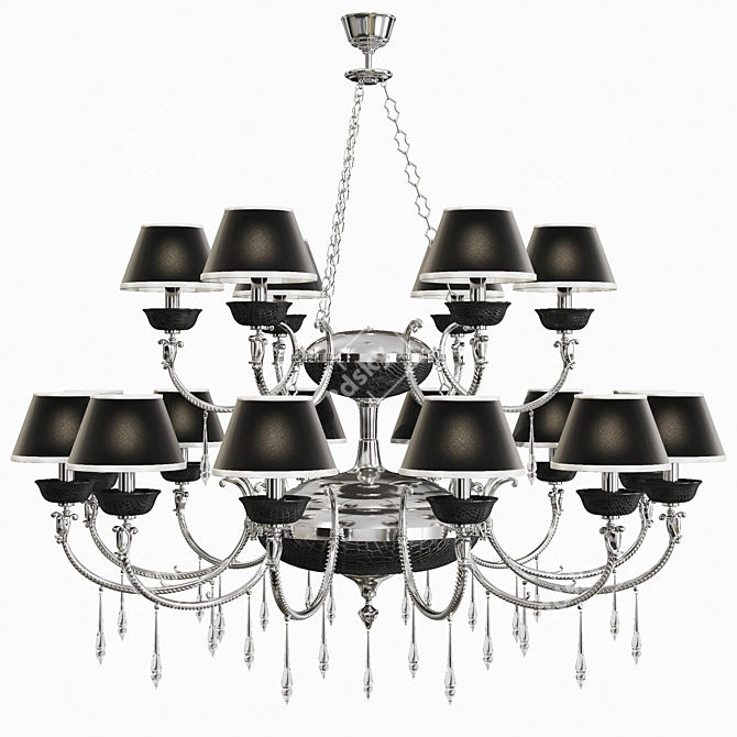 Elegant Formitalia Margherita Chandelier 3D model image 1
