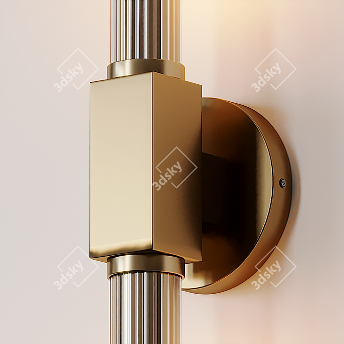 Canelle Wall Sconce: Elegant Illumination by Beaux Arts 3D model image 2