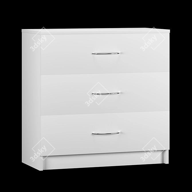 AMI Comfort 3 Dresser: Compact and Stylish Storage 3D model image 1