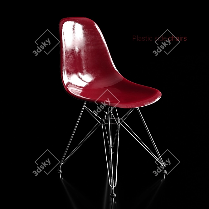 Modern Eames Chairs for Stylish Interiors 3D model image 3