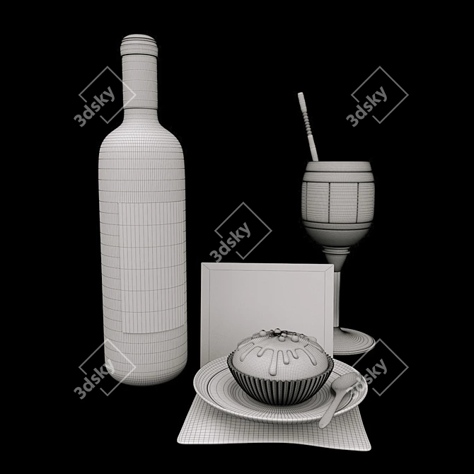 Essential Kitchen Accessories 3D model image 3