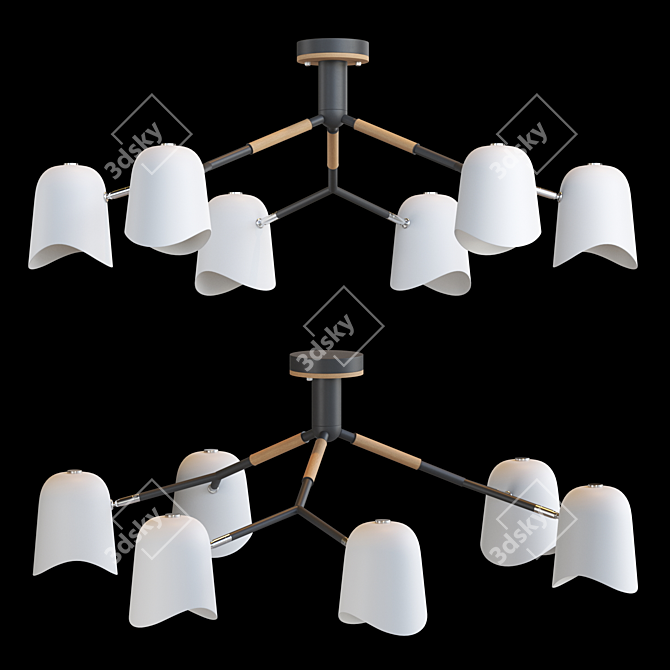 Stylish NOTCH 6 Lamp - Perfect Lighting Solution 3D model image 1