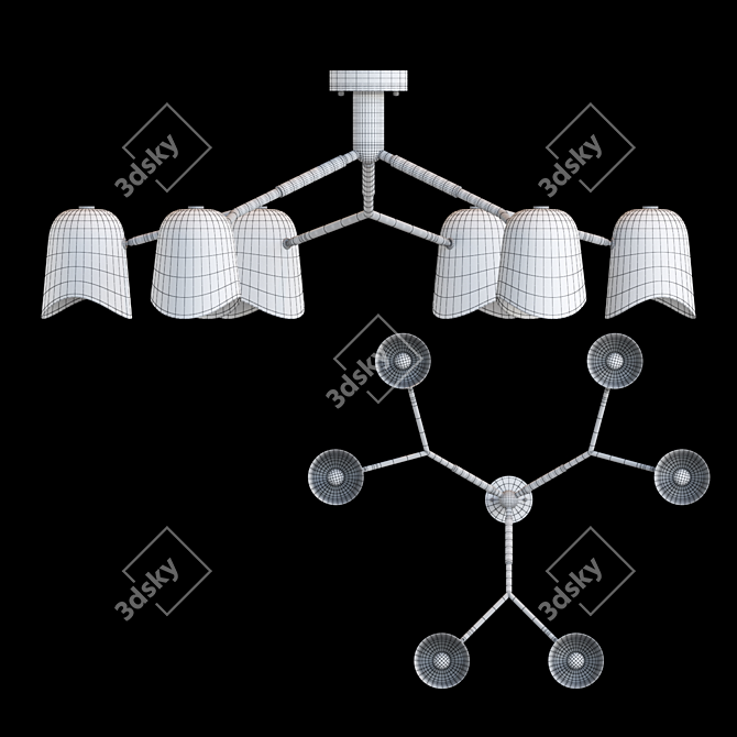 Stylish NOTCH 6 Lamp - Perfect Lighting Solution 3D model image 2