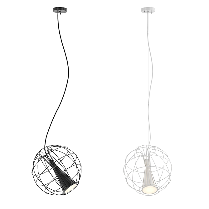 Modern Matteo Pendant Light 3D model image 1