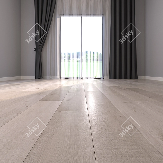 HD Parquet Floor Collection 3D model image 2