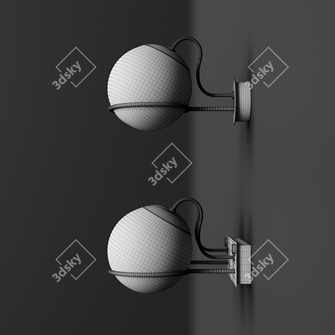 Astep Le Sfere 237/1 & 237/2: Elegant Lighting Solution 3D model image 3