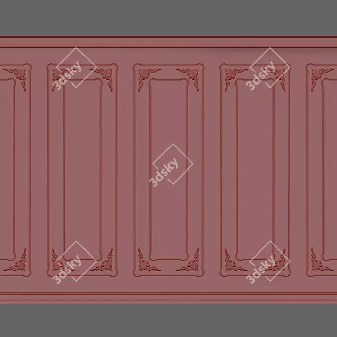 3D Wall Moulding Kit 3D model image 2