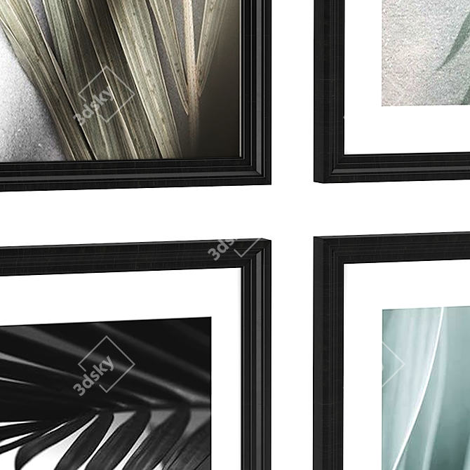 Artistic Memories: Set of 6 Paintings 3D model image 2