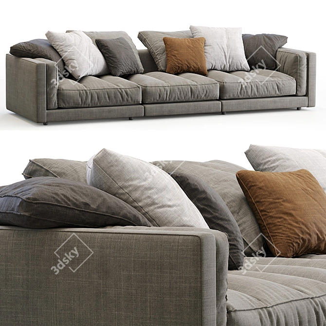 Luxurious Flexform LUCIEN Sofa 3D model image 1