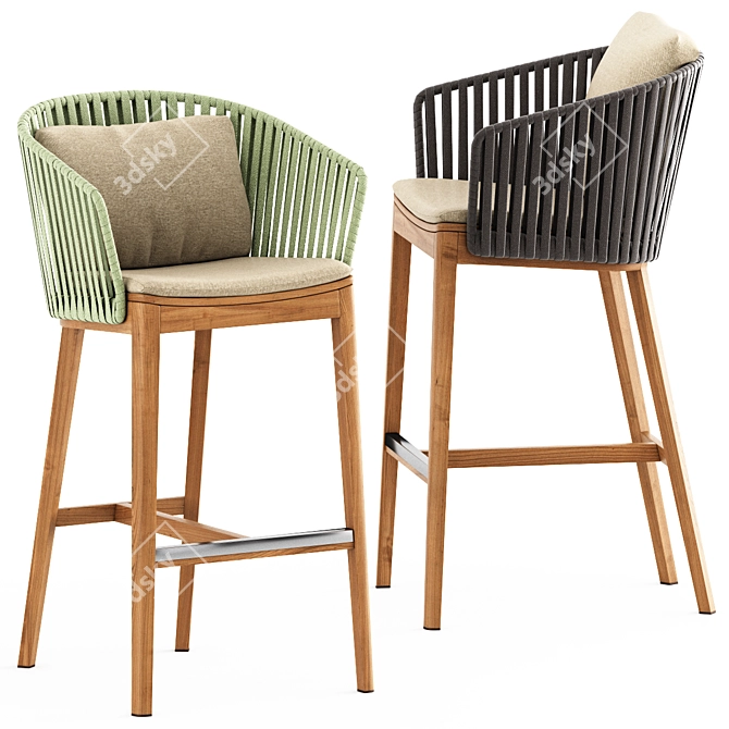 Elevate Your Space with MOOD Bar Chair! 3D model image 1