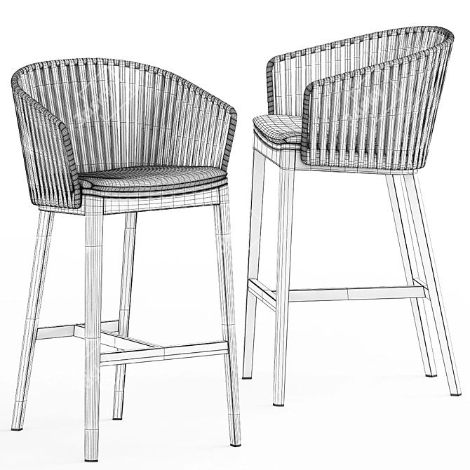 Elevate Your Space with MOOD Bar Chair! 3D model image 3