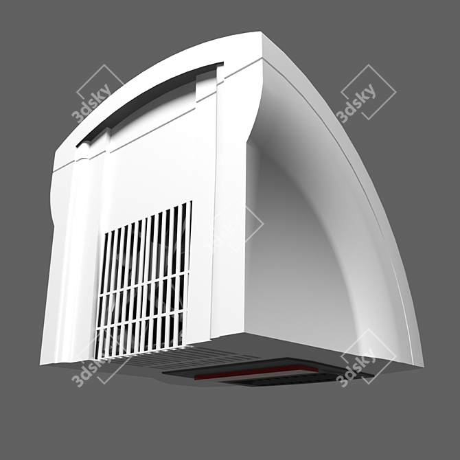 Ksitex M-1800 Hand Dryer: Powerful, Compact, and Reliable 3D model image 3