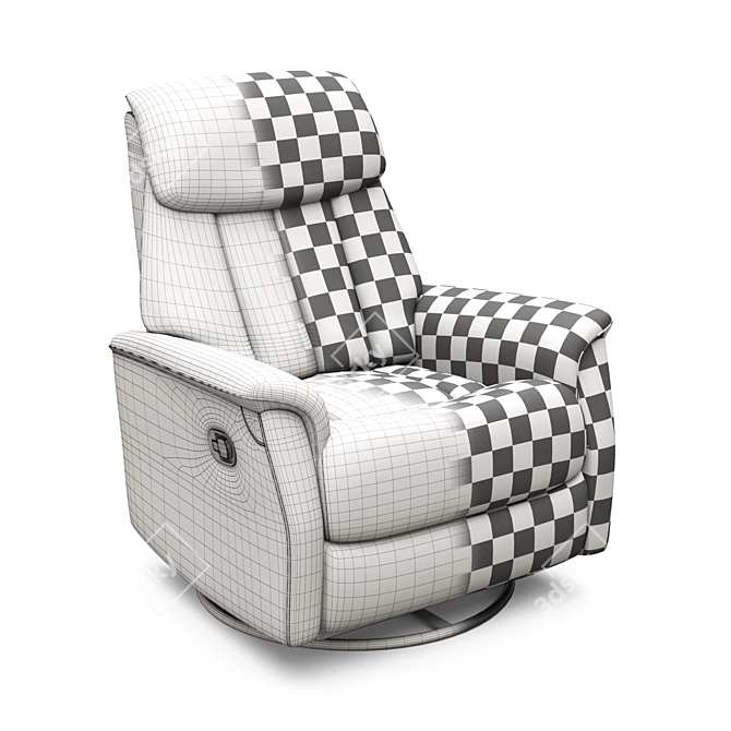 Balito Bruni Armchair - Elegant and Comfortable 3D model image 3