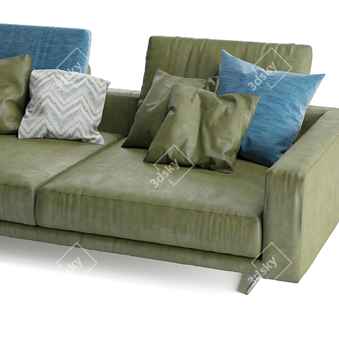 Flexform Campiello Sectional Sofa 3D model image 2