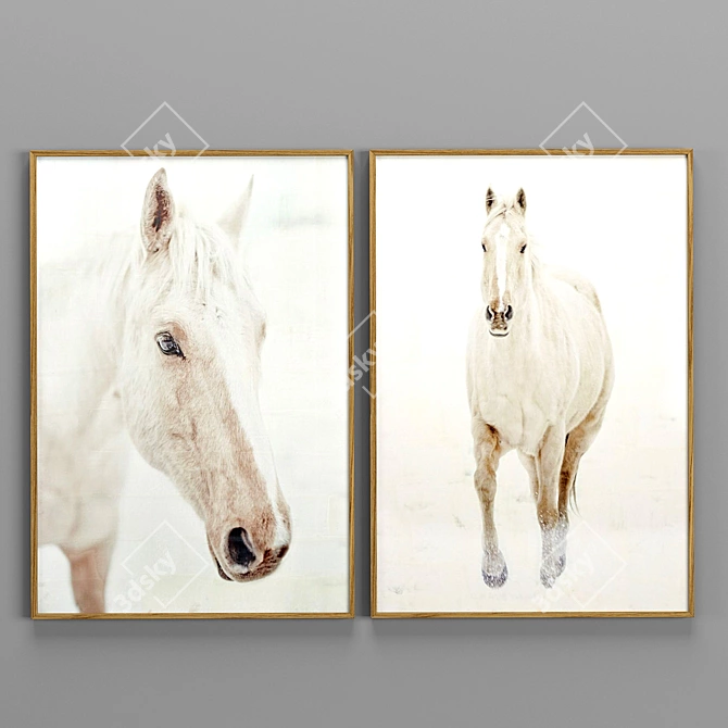 Encaustic Horse Photography: RH Teen 3D model image 1