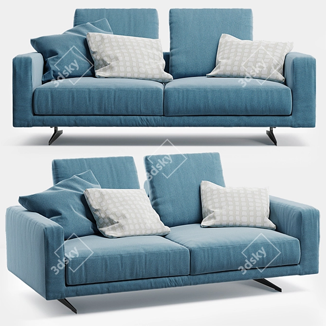 Flexform Campiello: Elegant Designer Sofa by Antonio Citterio 3D model image 1
