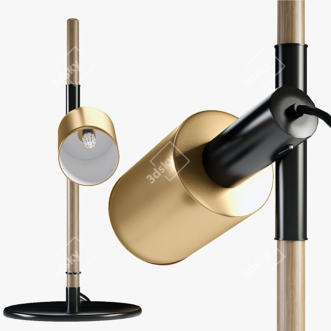 Carson Brass Table Lamp 3D model image 2
